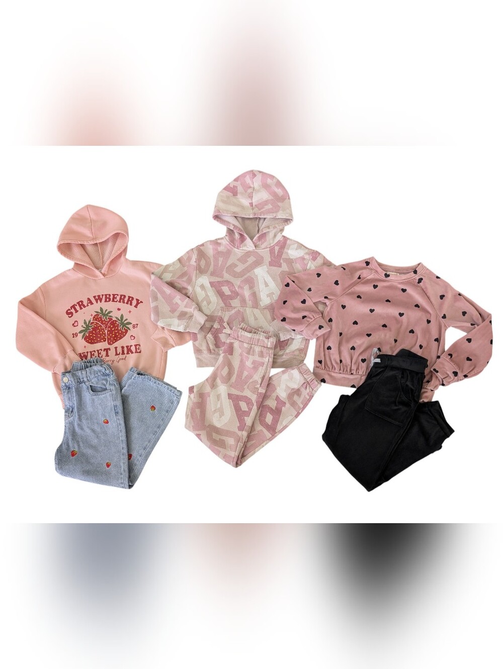 🎀 MEGA Cute Girl's Pink & Coordinated Outfit Bundle - Size 8 🎀